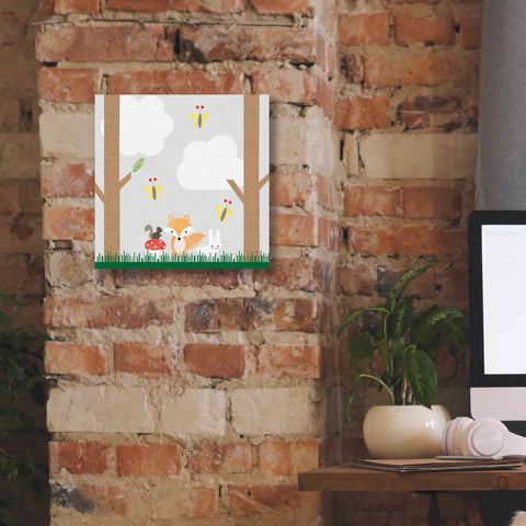 Image of 'Woodland Animals II' by Ann Kelle Designs, Canvas Wall Art,12 x 12