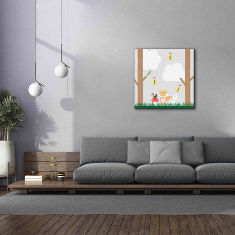 Image of 'Woodland Animals II' by Ann Kelle Designs, Canvas Wall Art,37 x 37