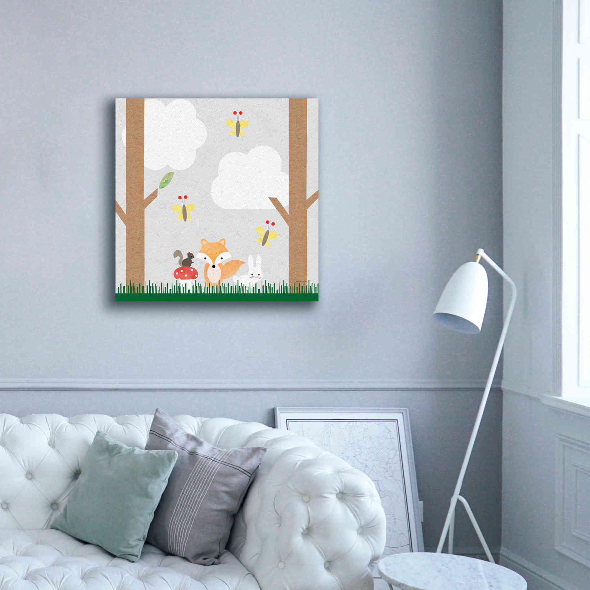 'Woodland Animals II' by Ann Kelle Designs, Canvas Wall Art,37 x 37