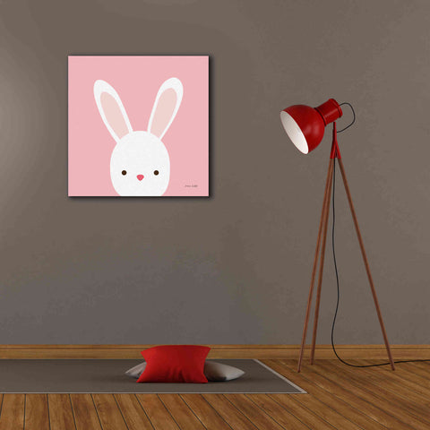 Image of 'Cuddly Bunny' by Ann Kelle Designs, Canvas Wall Art,26 x 26