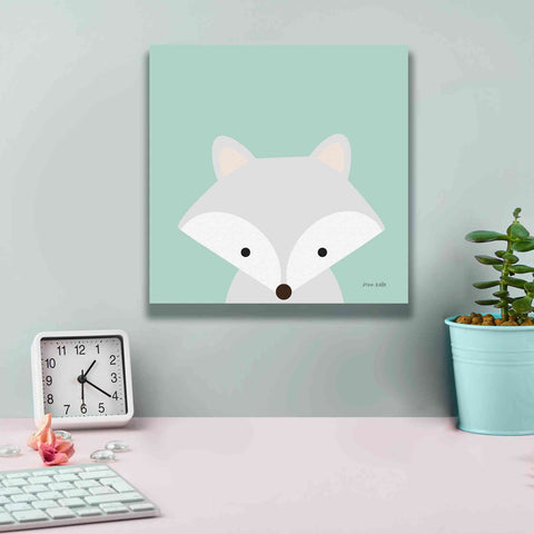 Image of 'Cuddly Fox' by Ann Kelle Designs, Canvas Wall Art,12 x 12