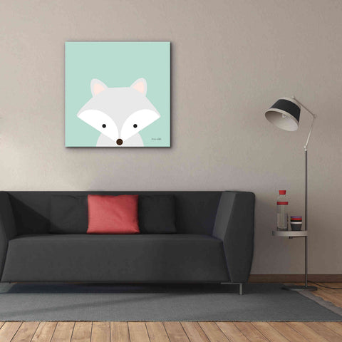 Image of 'Cuddly Fox' by Ann Kelle Designs, Canvas Wall Art,37 x 37