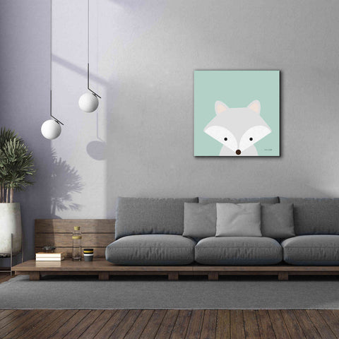 Image of 'Cuddly Fox' by Ann Kelle Designs, Canvas Wall Art,37 x 37
