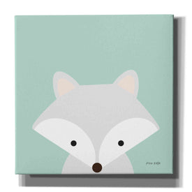 'Cuddly Fox' by Ann Kelle Designs, Canvas Wall Art,12x12x1.1x0,18x18x1.1x0,26x26x1.74x0,37x37x1.74x0