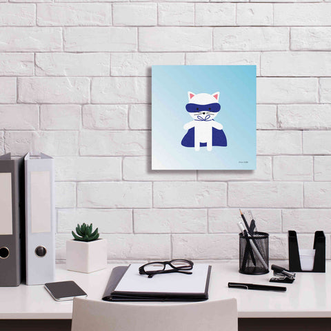 Image of 'Cat Super Hero' by Ann Kelle Designs, Canvas Wall Art,12 x 12