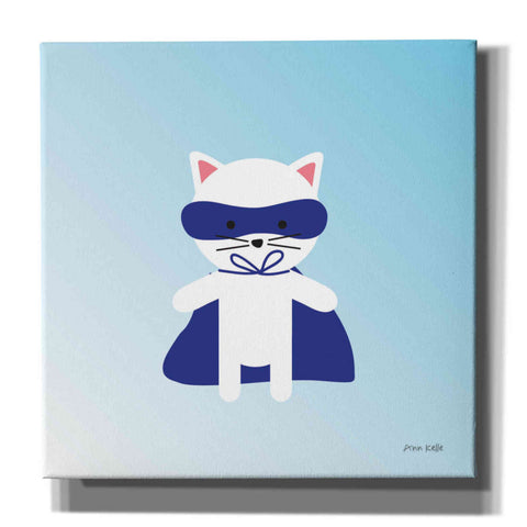 Image of 'Cat Super Hero' by Ann Kelle Designs, Canvas Wall Art,12x12x1.1x0,18x18x1.1x0,26x26x1.74x0,37x37x1.74x0