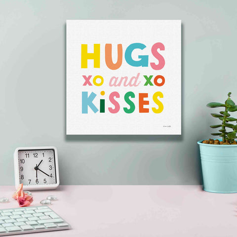 Image of 'Hugs and Kisses' by Ann Kelle Designs, Canvas Wall Art,12 x 12