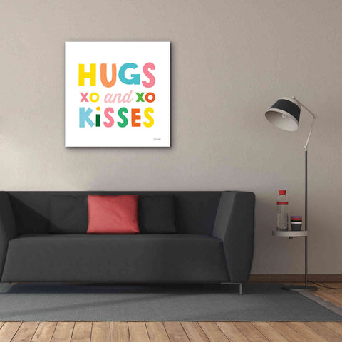Image of 'Hugs and Kisses' by Ann Kelle Designs, Canvas Wall Art,37 x 37