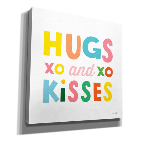 Image of 'Hugs and Kisses' by Ann Kelle Designs, Canvas Wall Art,12x12x1.1x0,18x18x1.1x0,26x26x1.74x0,37x37x1.74x0