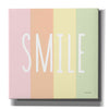 'Smile Rainbow' by Ann Kelle Designs, Canvas Wall Art,12x12x1.1x0,18x18x1.1x0,26x26x1.74x0,37x37x1.74x0