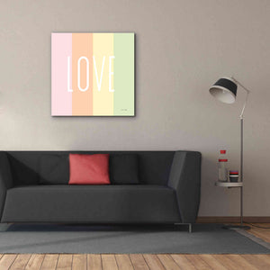 'Love Rainbow' by Ann Kelle Designs, Canvas Wall Art,37 x 37