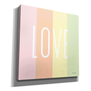 'Love Rainbow' by Ann Kelle Designs, Canvas Wall Art,12x12x1.1x0,18x18x1.1x0,26x26x1.74x0,37x37x1.74x0