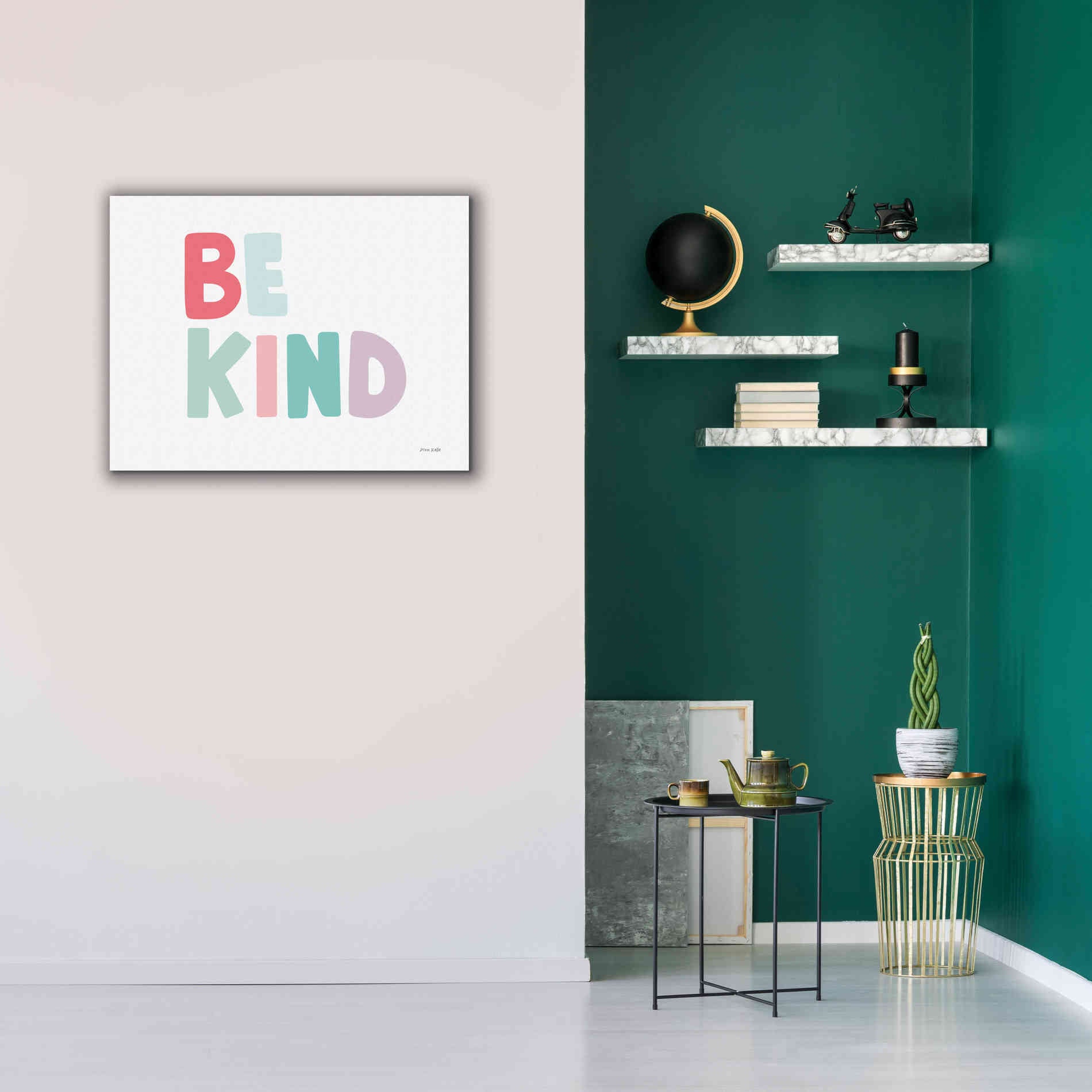 'Be Kind' by Ann Kelle Designs, Canvas Wall Art,34 x 26