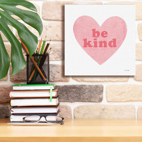 Image of 'Be Kind Heart' by Ann Kelle Designs, Canvas Wall Art,12 x 12