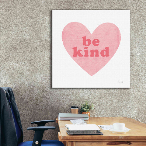 Image of 'Be Kind Heart' by Ann Kelle Designs, Canvas Wall Art,37 x 37