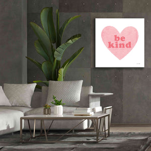 'Be Kind Heart' by Ann Kelle Designs, Canvas Wall Art,37 x 37