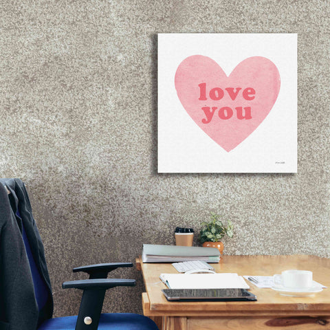 Image of 'Love Heart' by Ann Kelle Designs, Canvas Wall Art,26 x 26