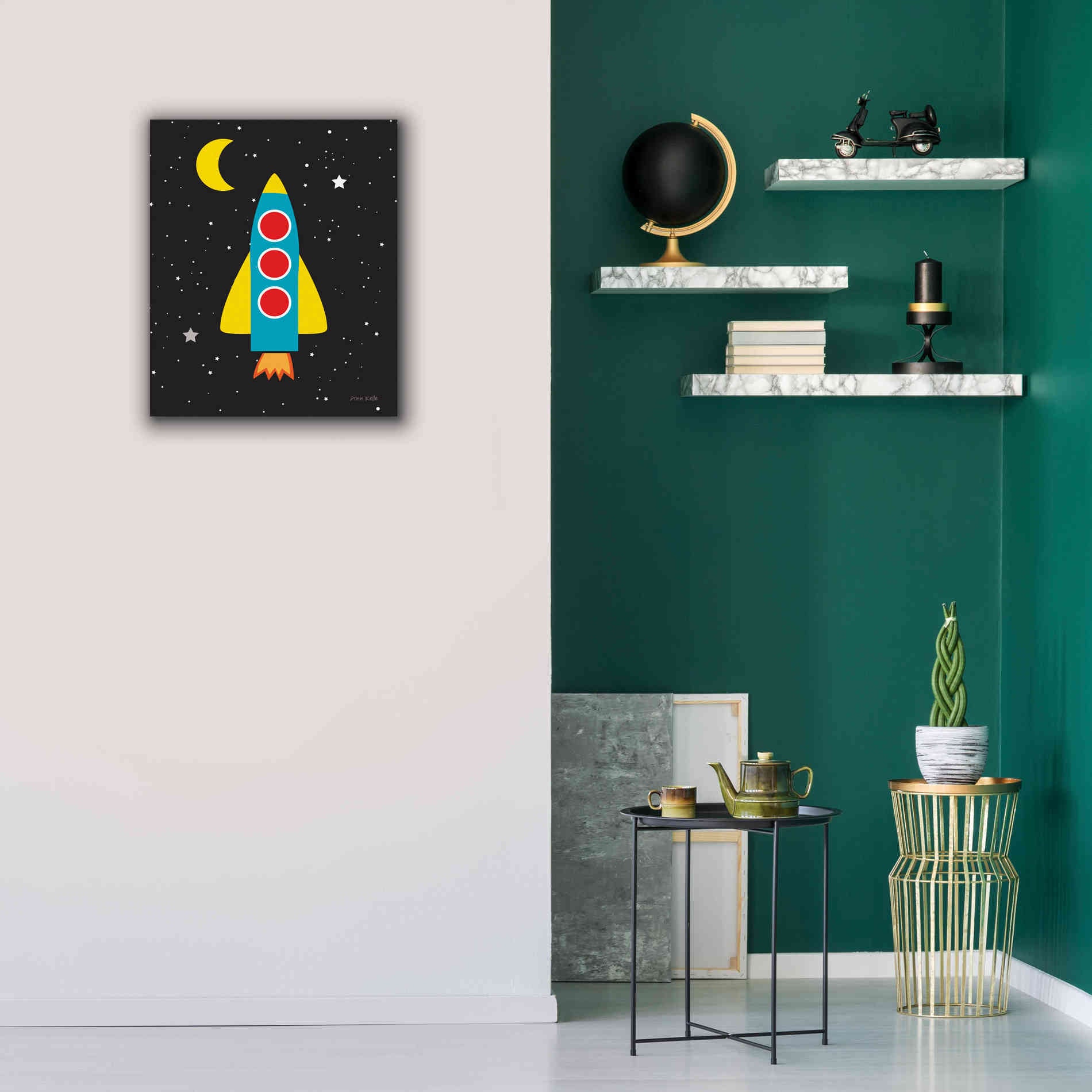 'Blast Off' by Ann Kelle Designs, Canvas Wall Art,20 x 24