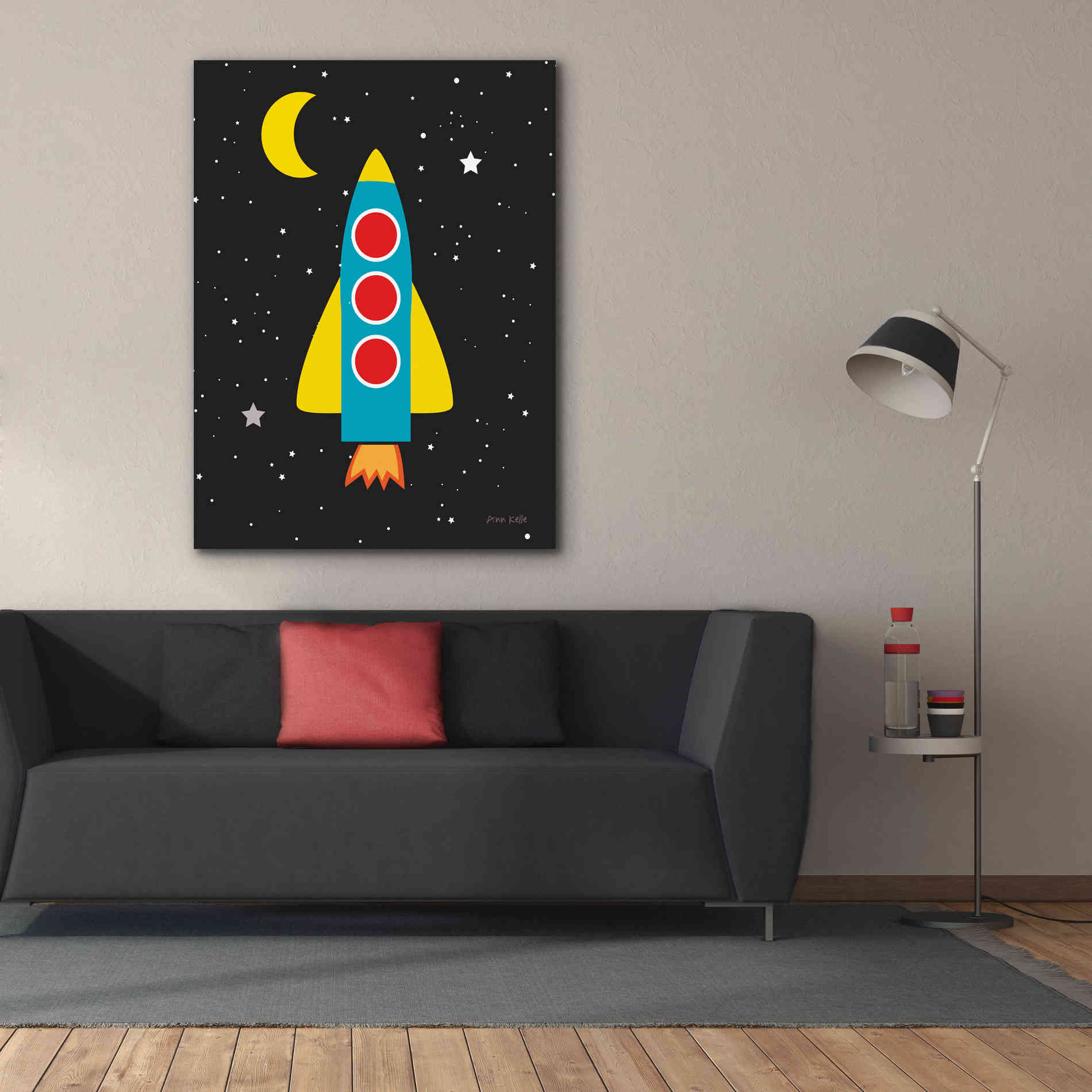 'Blast Off' by Ann Kelle Designs, Canvas Wall Art,40 x 54