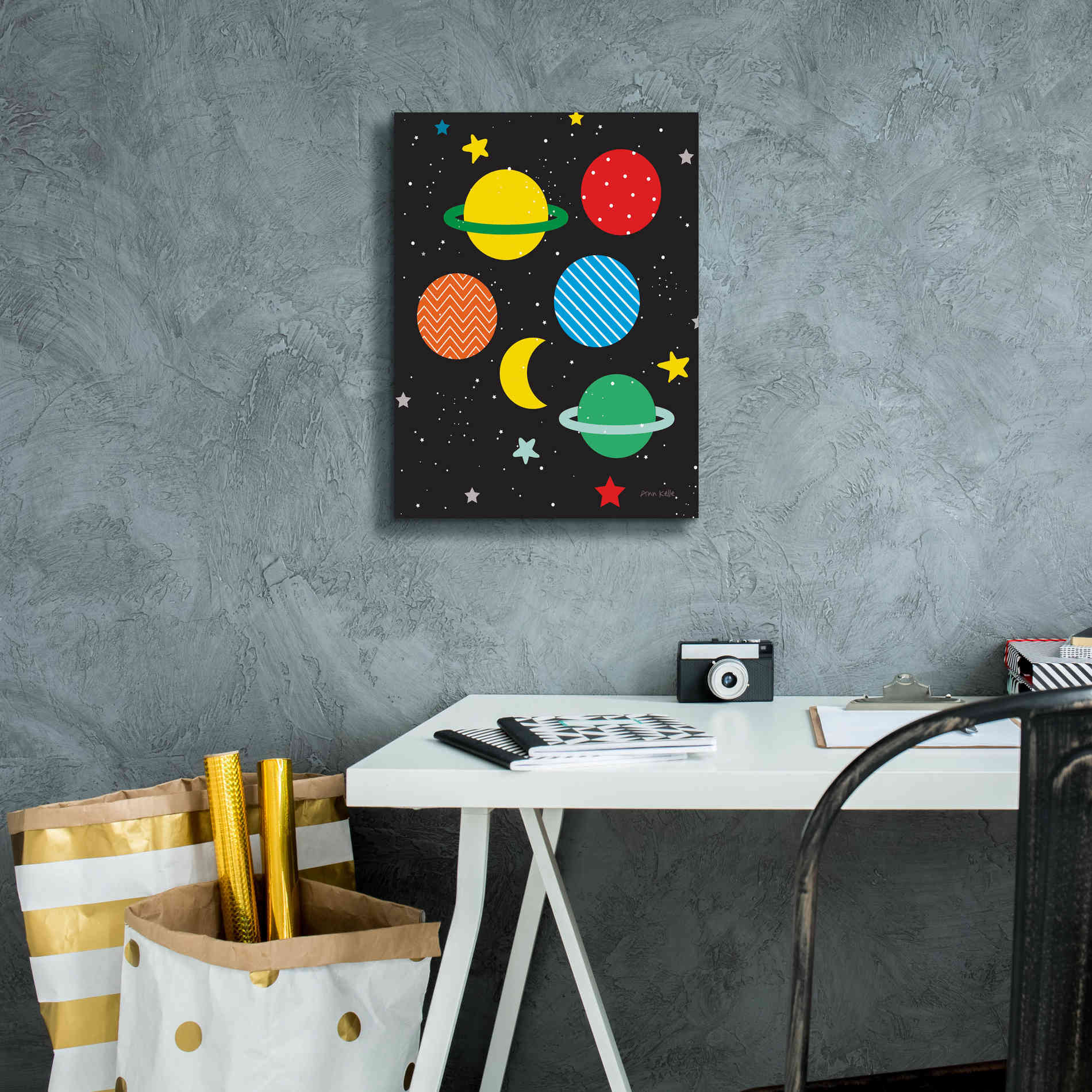 'Outer Space' by Ann Kelle Designs, Canvas Wall Art,12 x 16