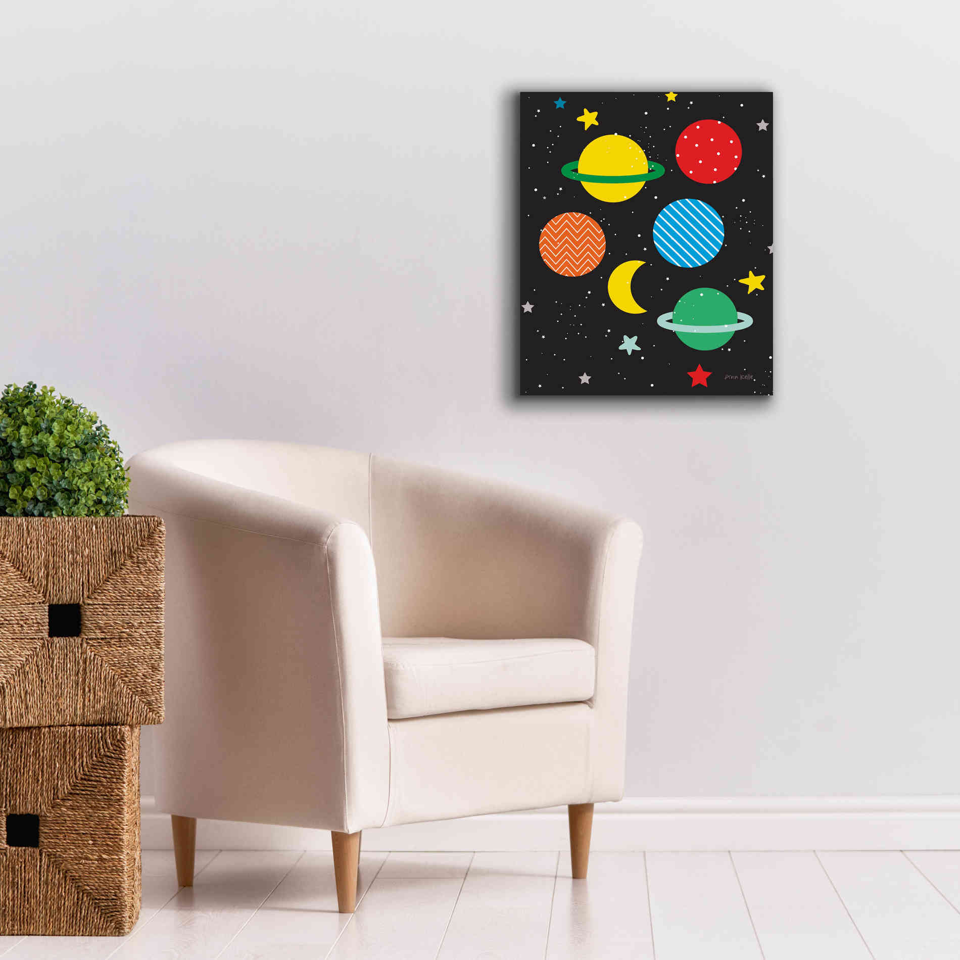 'Outer Space' by Ann Kelle Designs, Canvas Wall Art,20 x 24