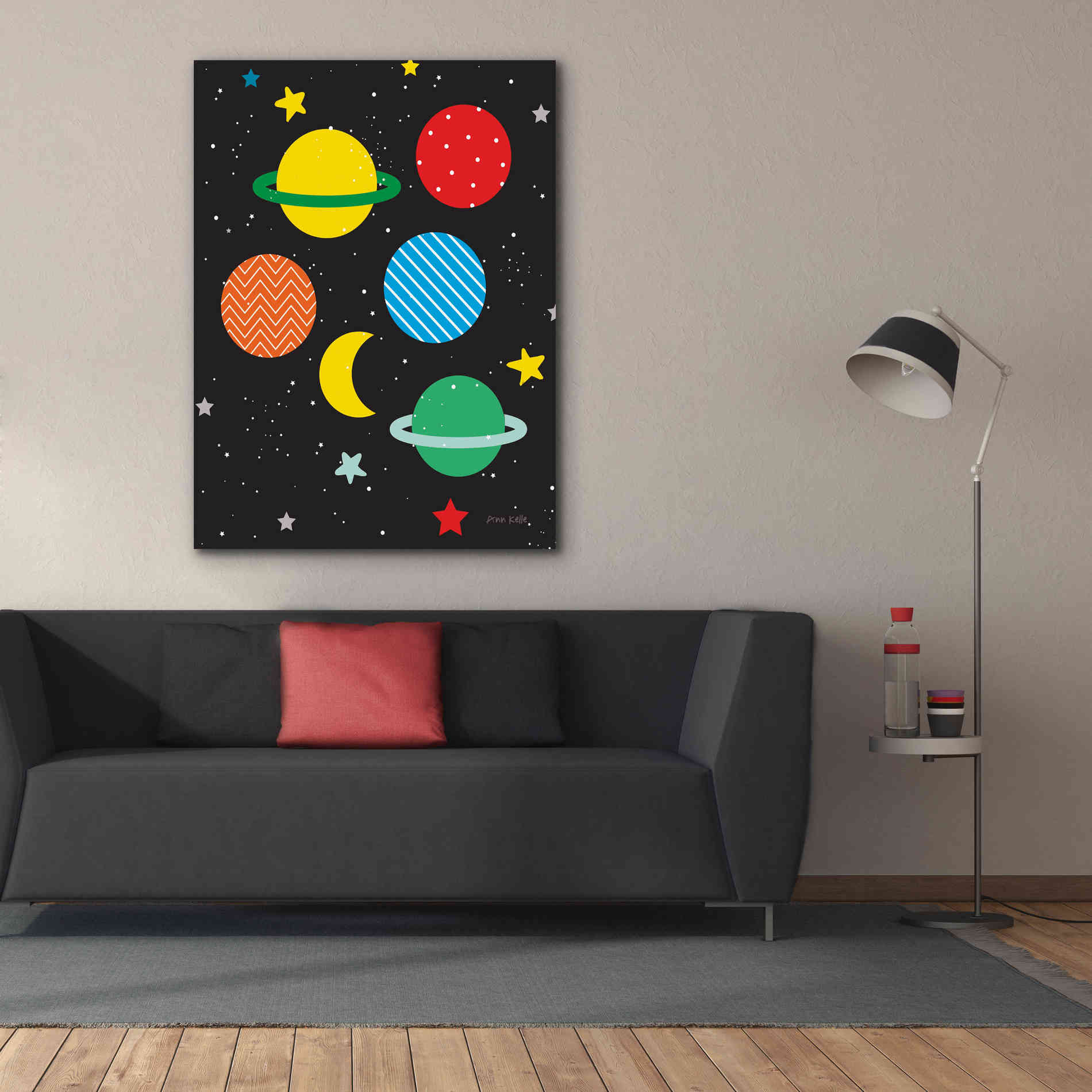 'Outer Space' by Ann Kelle Designs, Canvas Wall Art,40 x 54