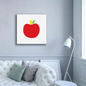 'Red Apple' by Ann Kelle Designs, Canvas Wall Art,37 x 37