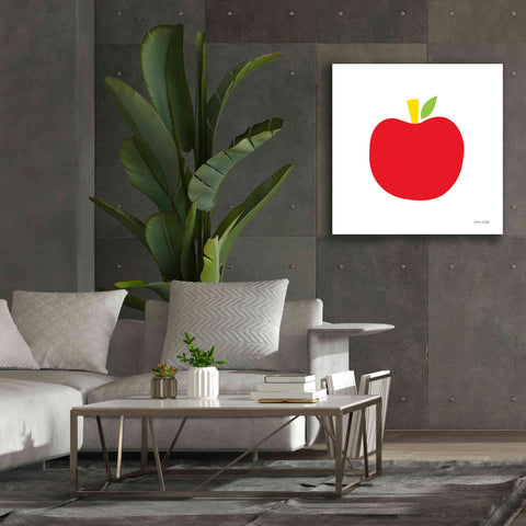 Image of 'Red Apple' by Ann Kelle Designs, Canvas Wall Art,37 x 37