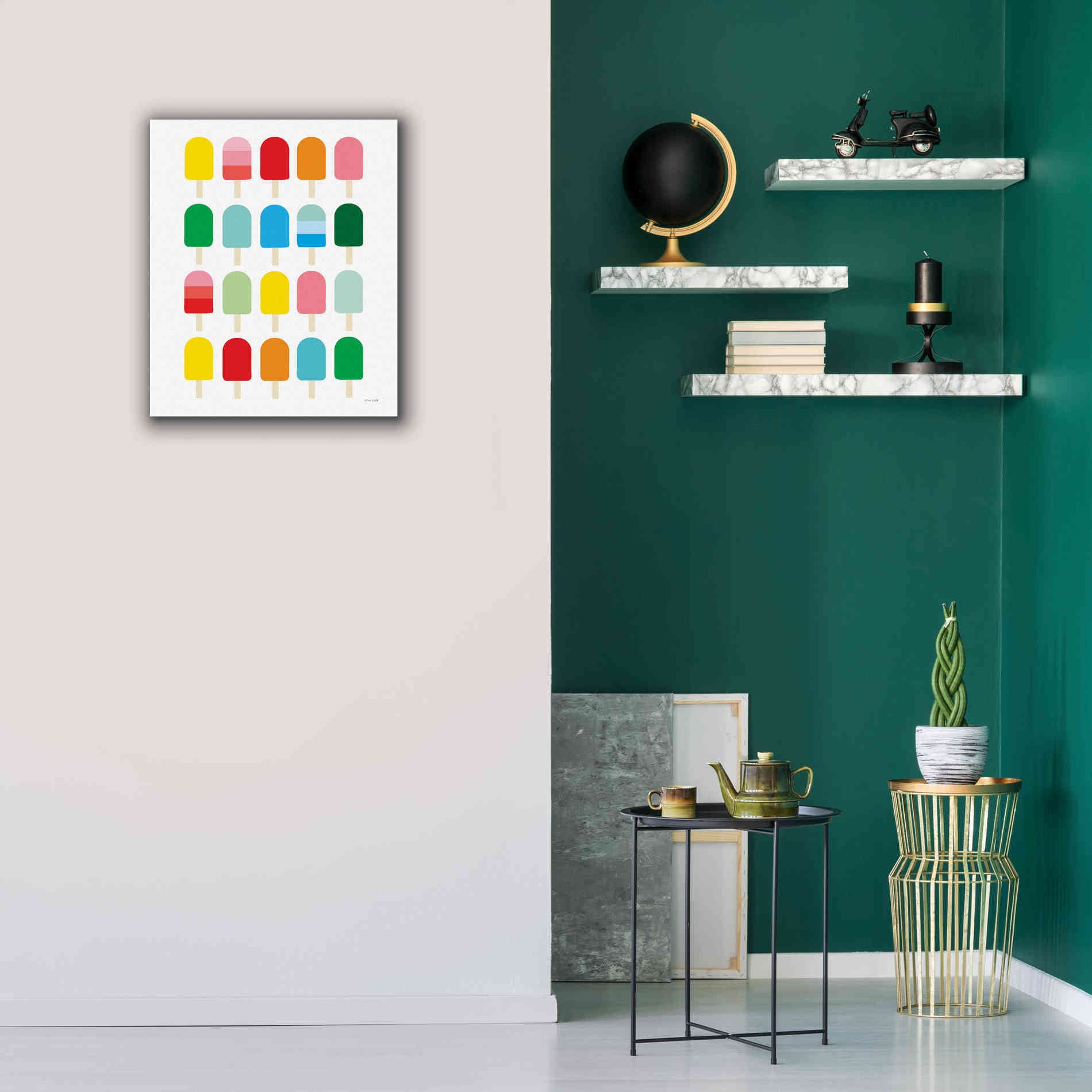 'Popcycle Fun' by Ann Kelle Designs, Canvas Wall Art,20 x 24