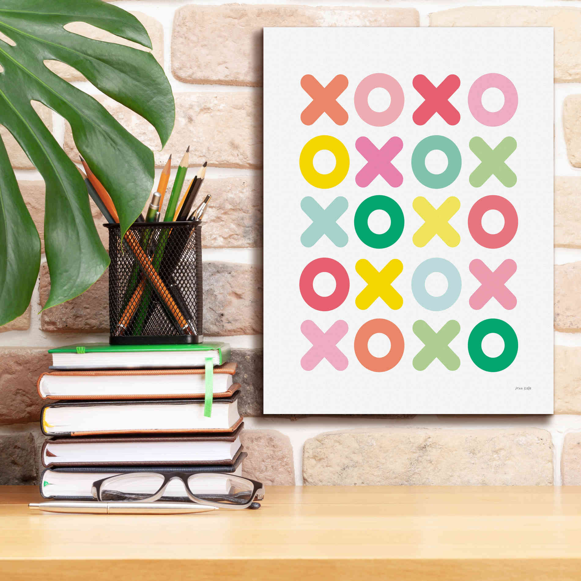 'Love You Lots' by Ann Kelle Designs, Canvas Wall Art,12 x 16