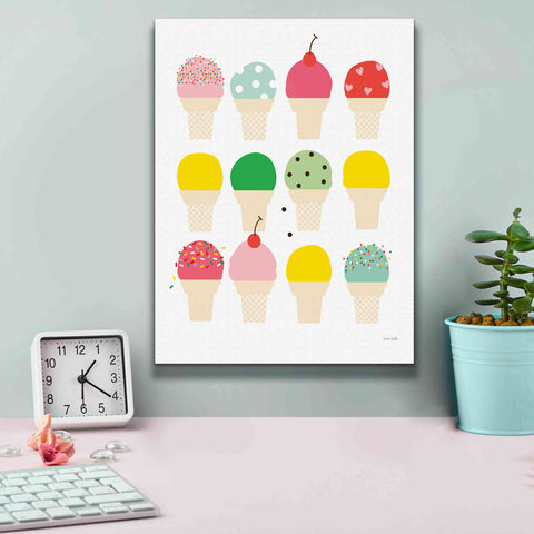 Image of 'Ice Cream Fun' by Ann Kelle Designs, Canvas Wall Art,12 x 16