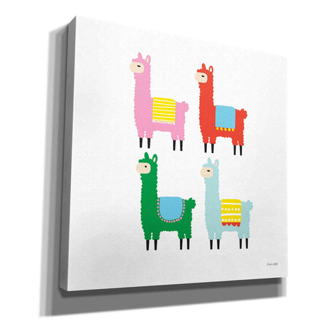 Image of 'The Llamas' by Ann Kelle Designs, Canvas Wall Art,12x12x1.1x0,18x18x1.1x0,26x26x1.74x0,37x37x1.74x0