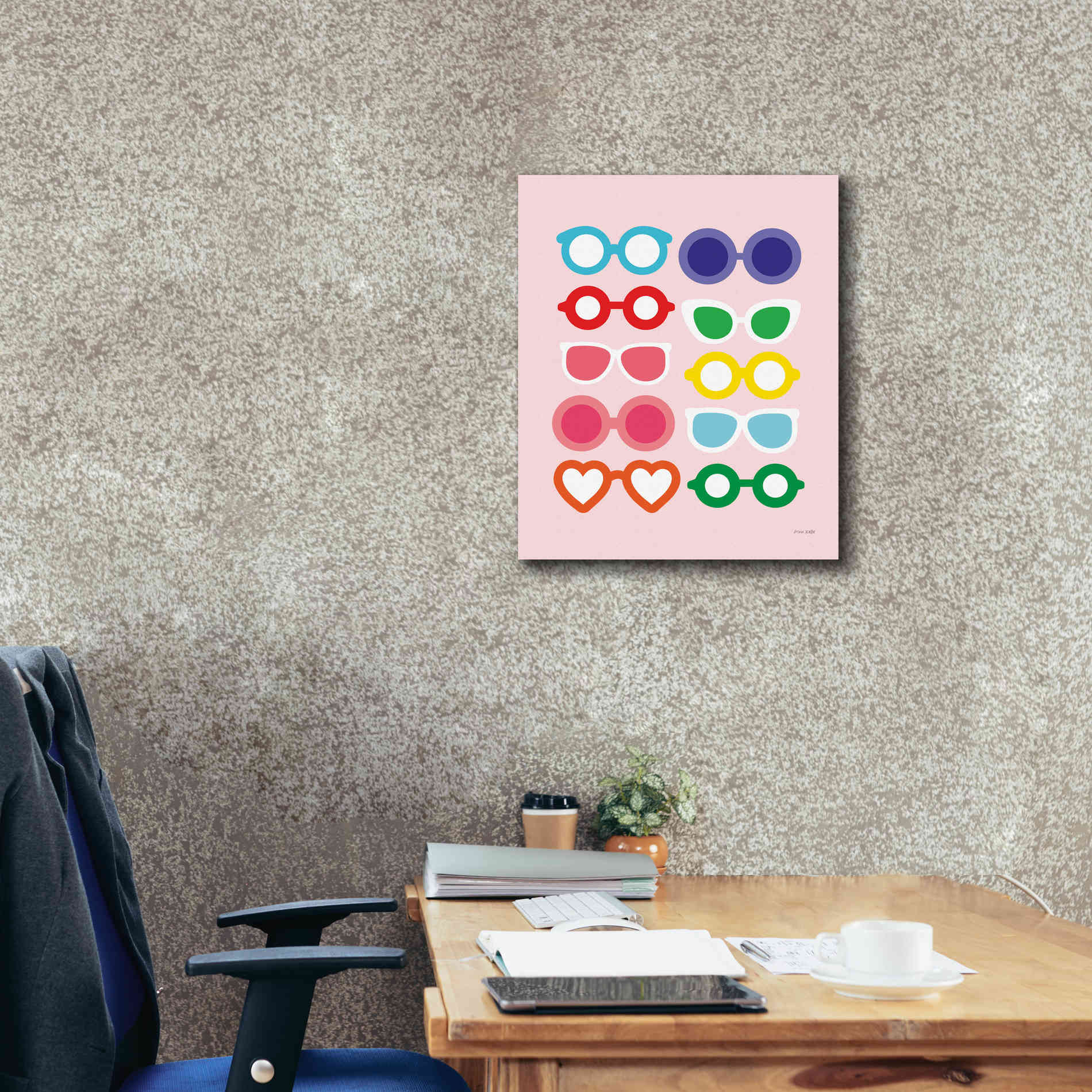 'Sunglasses for All' by Ann Kelle Designs, Canvas Wall Art,20 x 24