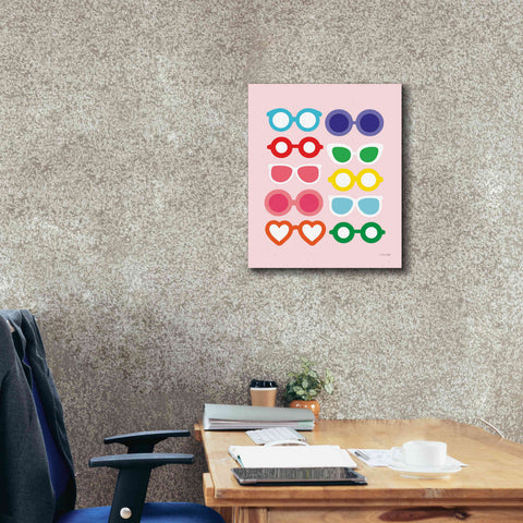 Image of 'Sunglasses for All' by Ann Kelle Designs, Canvas Wall Art,20 x 24