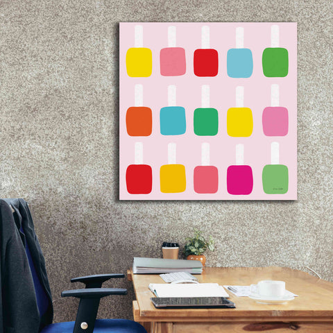 Image of 'Nail Polish Fun' by Ann Kelle Designs, Canvas Wall Art,37 x 37