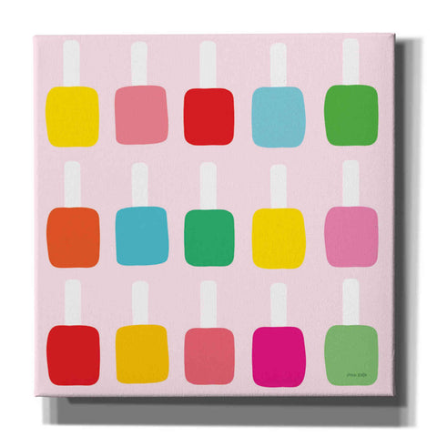 Image of 'Nail Polish Fun' by Ann Kelle Designs, Canvas Wall Art,12x12x1.1x0,18x18x1.1x0,26x26x1.74x0,37x37x1.74x0