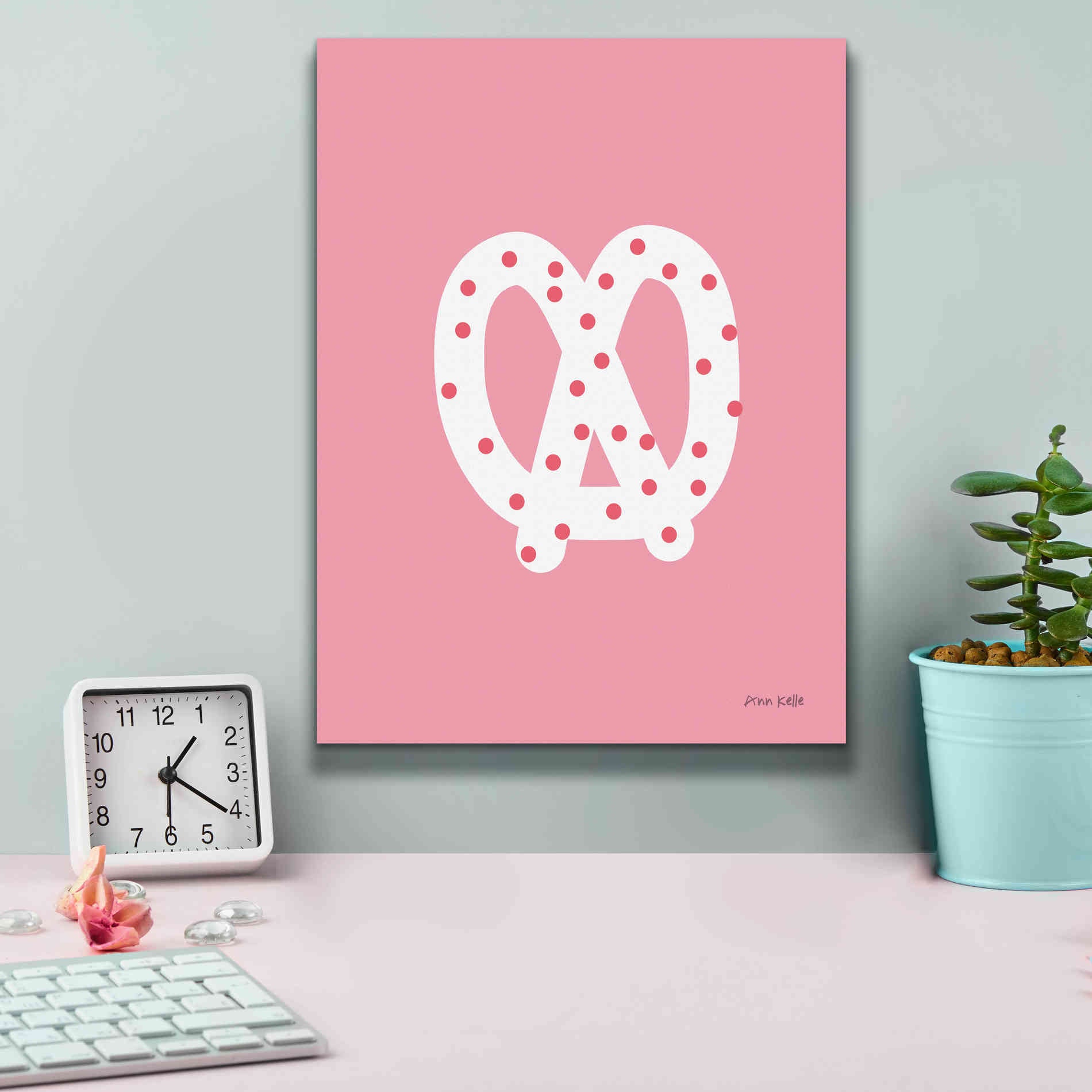 'Pretzel' by Ann Kelle Designs, Canvas Wall Art,12 x 16