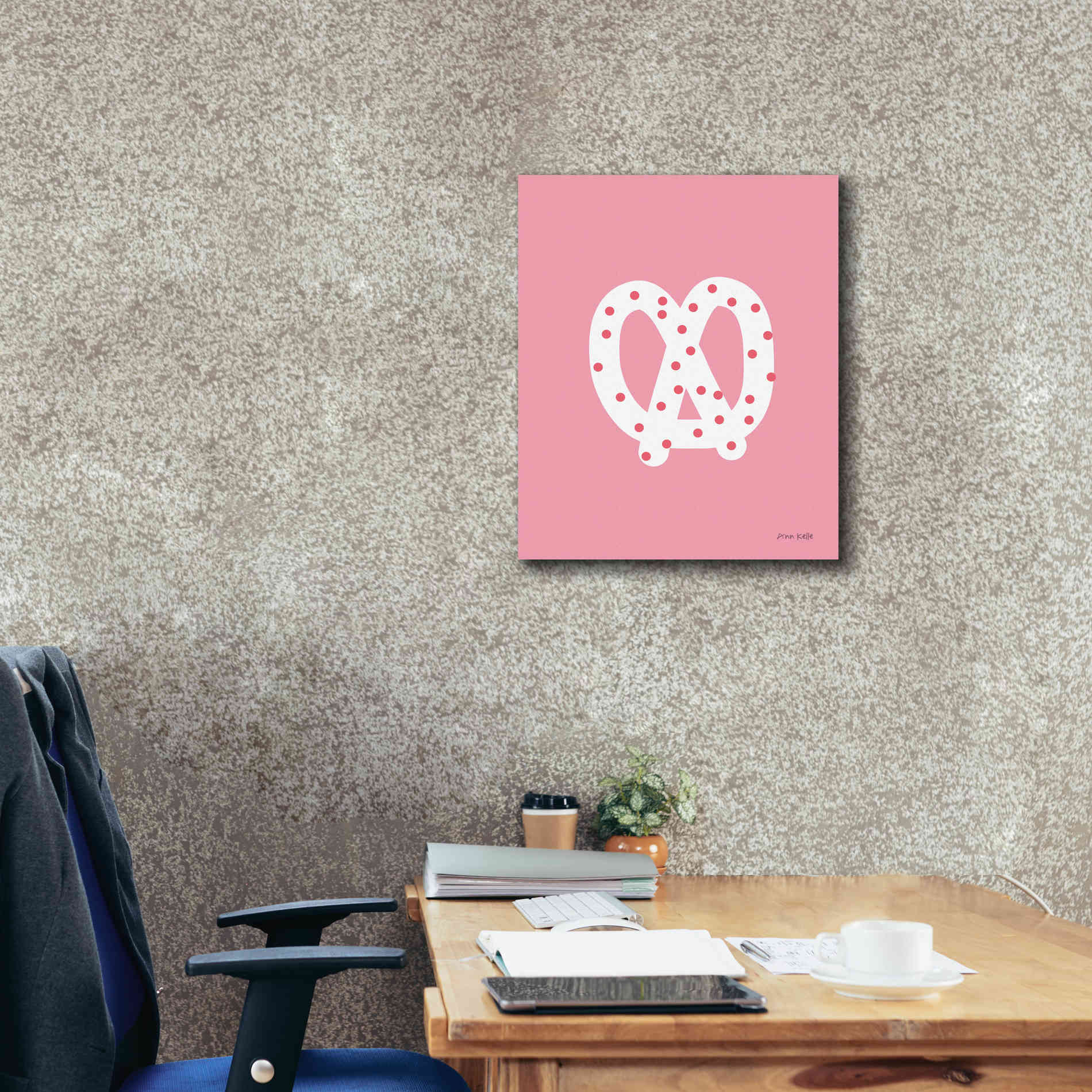 'Pretzel' by Ann Kelle Designs, Canvas Wall Art,20 x 24