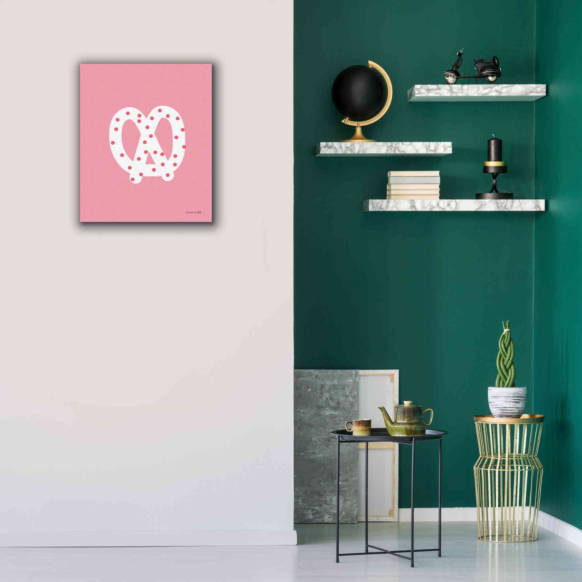 'Pretzel' by Ann Kelle Designs, Canvas Wall Art,20 x 24