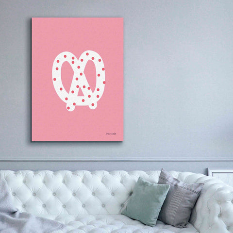 Image of 'Pretzel' by Ann Kelle Designs, Canvas Wall Art,40 x 54