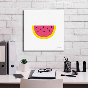 'Watermelon' by Ann Kelle Designs, Canvas Wall Art,18 x 18