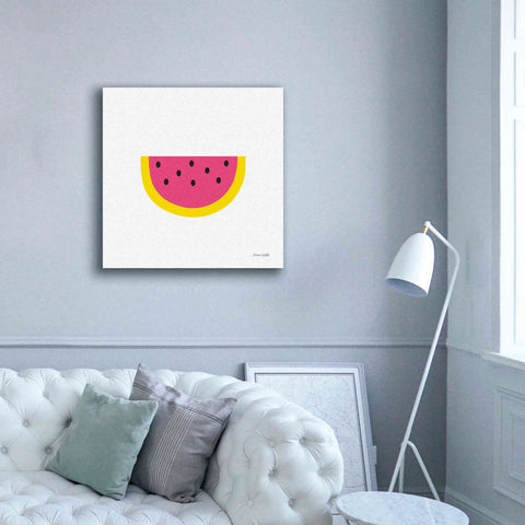 Image of 'Watermelon' by Ann Kelle Designs, Canvas Wall Art,37 x 37
