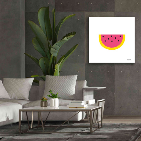 Image of 'Watermelon' by Ann Kelle Designs, Canvas Wall Art,37 x 37