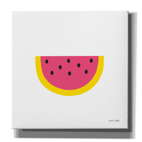 Image of 'Watermelon' by Ann Kelle Designs, Canvas Wall Art,12x12x1.1x0,18x18x1.1x0,26x26x1.74x0,37x37x1.74x0