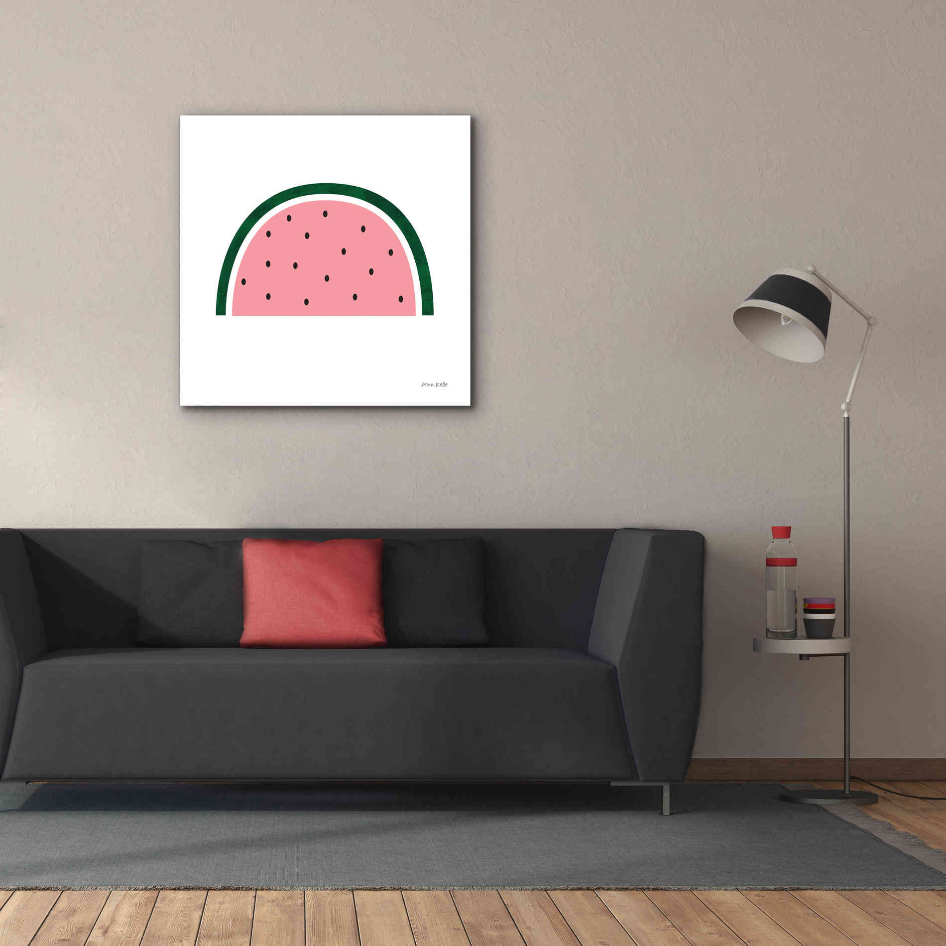 'Watermelon 2' by Ann Kelle Designs, Canvas Wall Art,37 x 37