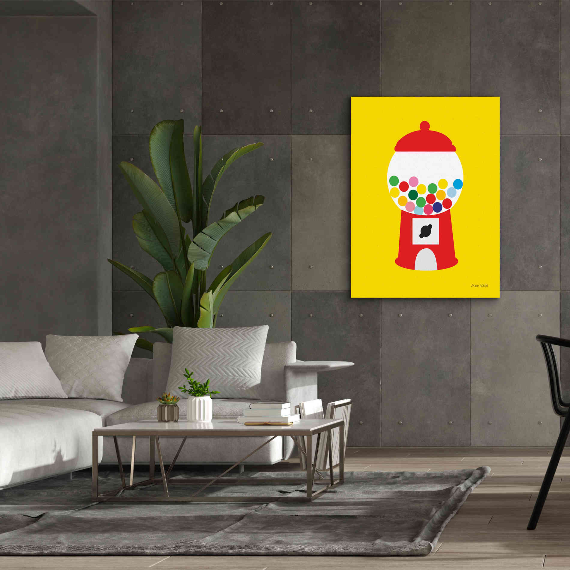 'Gumball Machine' by Ann Kelle Designs, Canvas Wall Art,40 x 54