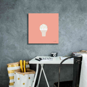 'Ice Cream Cone I' by Ann Kelle Designs, Canvas Wall Art,18 x 18