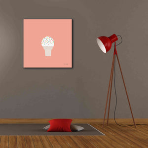 'Ice Cream Cone I' by Ann Kelle Designs, Canvas Wall Art,26 x 26