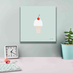 'Ice Cream Cone II' by Ann Kelle Designs, Canvas Wall Art,12 x 12