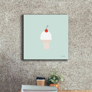 'Ice Cream Cone II' by Ann Kelle Designs, Canvas Wall Art,18 x 18